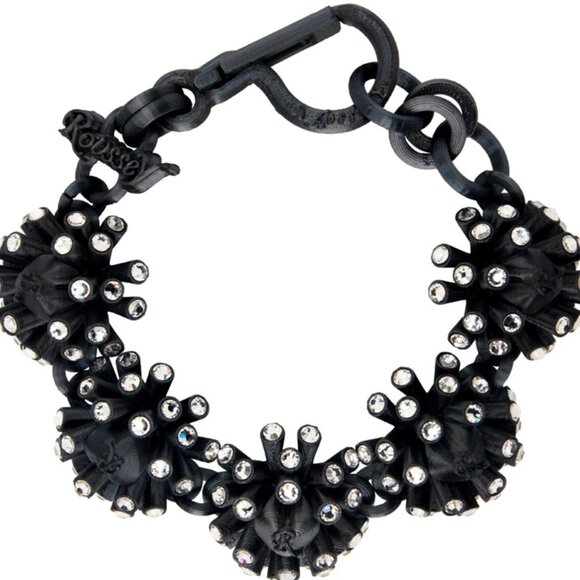 Roussey SSENSE Exclusive Black 3D-Printed Date Choker RARE Necklace Costume - Picture 1 of 2